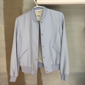 Aritzia Wilfred blue bomber jacket in XS